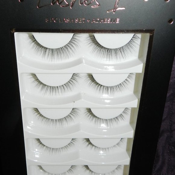 Profusion Big Tease 6 Pc set 5 Eyelash sets & one Adhesive - Black SEALED NEW - Picture 4 of 9